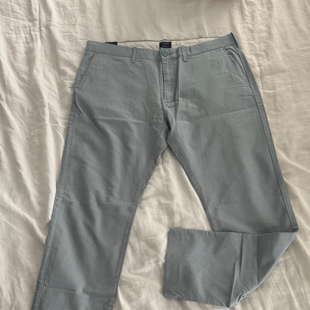 NEW WITH TAGS J. Crew Men's Gray/Teal Chinos “The Driggs”
